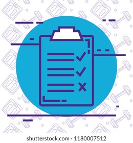checklist clipboard isolated icon