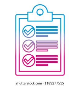 checklist clipboard isolated icon