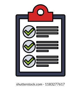 checklist clipboard isolated icon