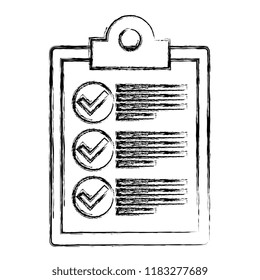 checklist clipboard isolated icon