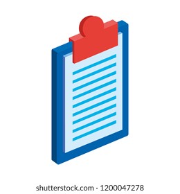 checklist clipboard isolated icon