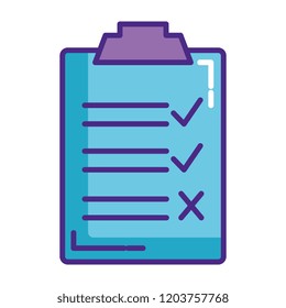 checklist clipboard isolated icon