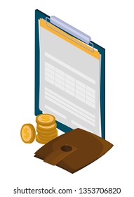 checklist clipboard isolated icon