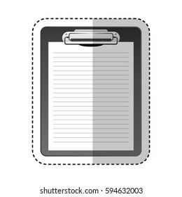 checklist clipboard isolated icon