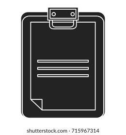 checklist clipboard isolated icon
