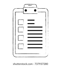 checklist clipboard isolated icon