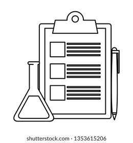 checklist clipboard with pen