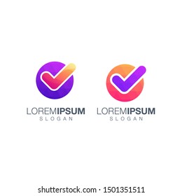 checklist collections logo design vector 