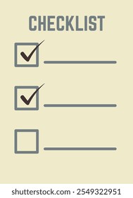 Checklist color icon. To-do list paper with checkmarks