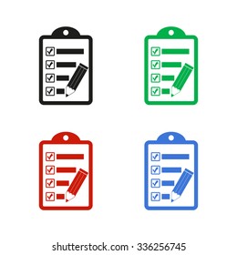 checklist - color vector icon