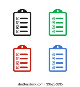 checklist - color vector icon