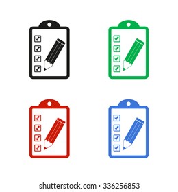 checklist - color vector icon