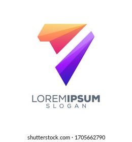 checklist colorful logo design template