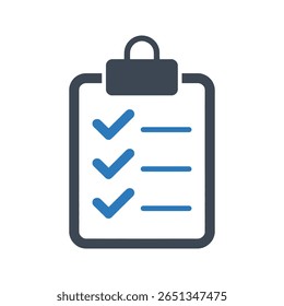 Ícone de avaliação de tarefa concluída da lista de verificação