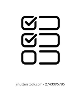 Checklist with completed and uncompleted items, task management