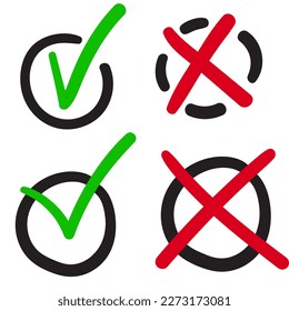 Checklist and Crosslist Icon Logo design .eps