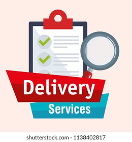 checklist delivery service icon