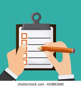 Checklist design, flat illustration , vector illustration