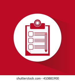 Checklist design, flat illustration , vector illustration