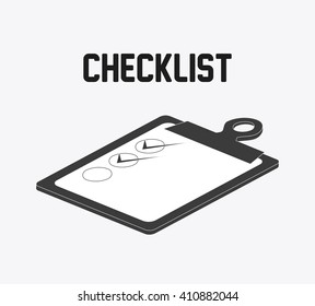 Checklist design, flat illustration , vector illustration