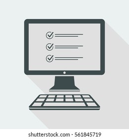 Checklist digital document - Vector icon for computer website or application
