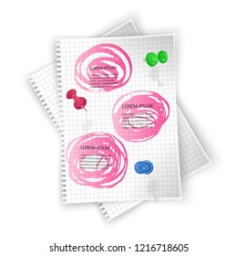 Checklist and To Do list on a paper sheets, to do list with important things vector illustration