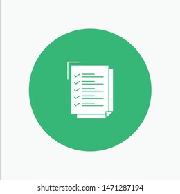 Checklist, To Do List, Work Task, Notepad. Vector Icon Template background