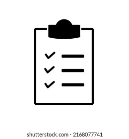Checklist document icon vector,line icon design for web,app,mobile development concept