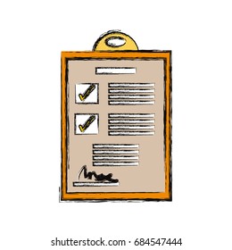 Checklist document isolated