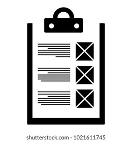 checklist document isolated icon