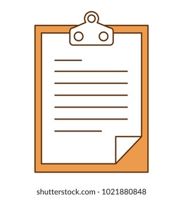 checklist document isolated icon
