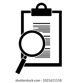 checklist document with magnifying glass
