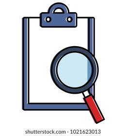 checklist document with magnifying glass