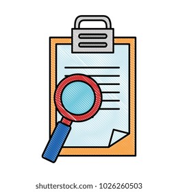checklist document with magnifying glass