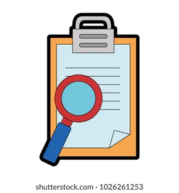 checklist document with magnifying glass