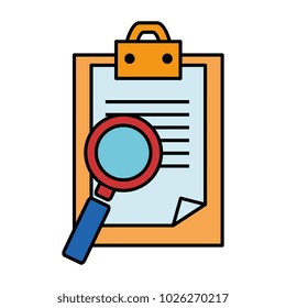 checklist document with magnifying glass