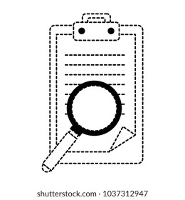 checklist document with magnifying glass