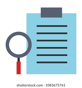 checklist document with magnifying glass