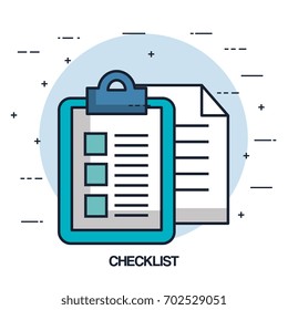 checklist document paper file office image