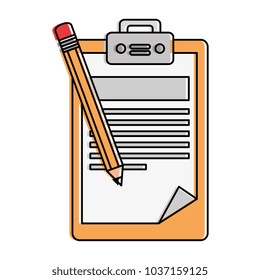 checklist document with pencil