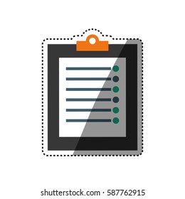 Checklist document sheet icon vector illustration graphic design