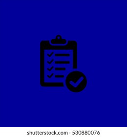 checklist with done sign icon.