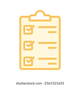 Checklist duotone line icon , vector, pixel perfect, illustrator file