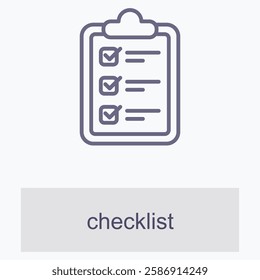 Checklist Element For Design Graphic