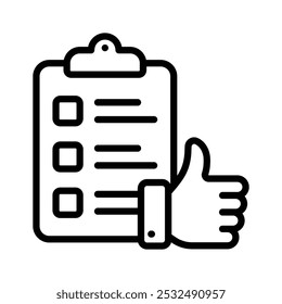 Checklist evaluation icon design in modern style, premium vector