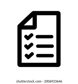 Checklist feedback icon.from,mark (vector illustration)