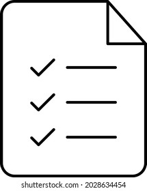 Checklist file Isolated Vector icon which can easily modify or edit

