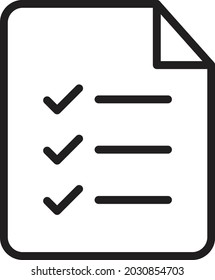 Checklist file Isolated Vector icon which can easily modify or edit

