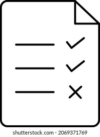 Checklist file Isolated Vector icon which can easily modify or edit

