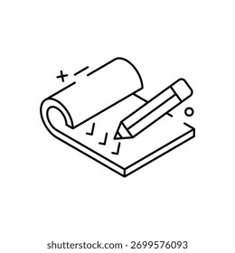 Checklist File vector icon stock illustration